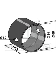 31-0163 Panew łożyskowa do bron talerzowych z PCW 31-0163.97