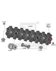 310-165 Doczepiany segment brony talerzowej z talerzami z pofalowanym ostrzem - 500 310-165.97