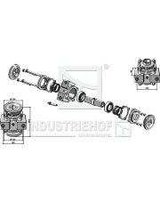 31-0414 Łożysko kpl. do wału czworokątnego 40x40 31-0414.97