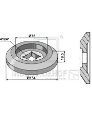 31-0414A Kołnierz zewnętrzny O154 31-0414A.97