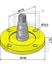 31-0505 Kołnierz łożyska z osią 31-0505.97