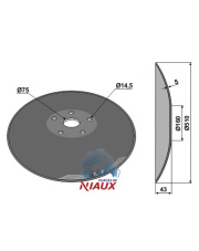 31-0537 Talerz gładki z płaską nasadką - O510x5 31-0537.97