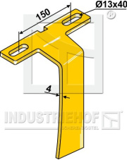 31-0545 Skrobak do tylnego uchwytu talerza 31-0545.97