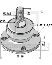 90314002 Piasta kompletna INDUSTRIEHOF 90314002.01