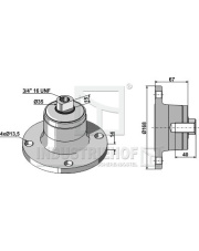 31-0550 Piasta z łożyskiem 31-0550.97
