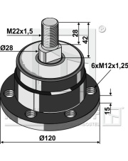 31-0552 Łożysko stosowane w technice gnojowicy 31-0552.97