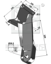 31-0567 Uchwyt talerza - tylni 31-0567.97