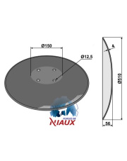31-0583 Talerz gładki z płaską nasadką - O510x4 INDUSTRIEHOF 31-0583.97