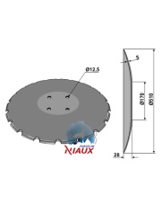 31-0585 Talerz wypukły 510x5 - zębaty INDUSTRIEHOF 31-0585.97