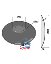 31-0588 Talerz gładki z płaską nasadką - O460x4 31-0588.97