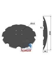 31-0599 Talerz zębaty O560x4,3 31-0599.97