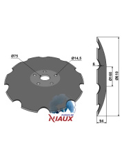 31-0612 Talerz zębaty z płaską nasadką - O610 31-0612.97
