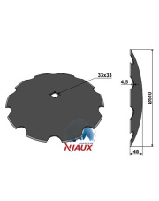 31-0616 Talerz zębaty O510x4,5 31-0616.97