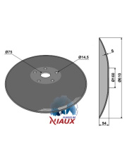 31-0620 Talerz gładki z płaską nasadką - O610 31-0620.97
