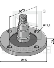 31-0636 Kołnierz łożyska z osią 31-0636.97