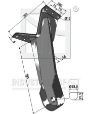 31-0663 Uchwyt talerza - przedni 31-0663.97