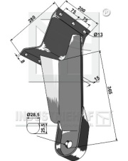 31-0664 Uchwyt talerza - tylni 31-0664.97