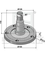 31-0686 Kołnierz łożyska z osią 31-0686.97