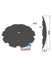31-0708 Talerz zębaty O560x4,5 31-0708.97