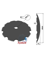 31-0711 Talerz zębaty O560x4,5 31-0711.97