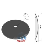 31-0716 Talerz gładki O610x5 31-0716.97