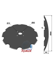 31-0724 Talerz zębaty O610x6 31-0724.97