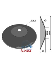 31-0730 Talerz gładki O560x4,5 - w kształcie ściętego stożka 31-0730.97
