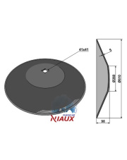 31-0732 Talerz gładki O610x5 - w kształcie ściętego stożka 31-0732.97