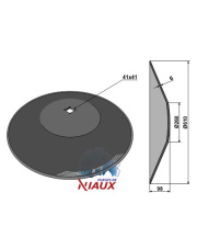 31-0734 Talerz gładki O610x6 - w kształcie ściętego stożka 31-0734.97