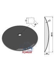 31-0736 Talerz gładki O510x3,5 31-0736.97