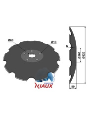 31-0741 Talerz zębaty z płaską nasadką O520 31-0741.97