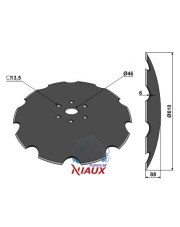 31-0746 Talerz zębaty - O610x6 31-0746.97