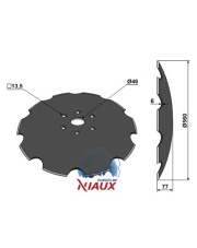 31-0747 Talerz zębaty - O560x6 31-0747.97