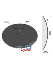 31-0753 Talerz gładki O660x5 31-0753.97