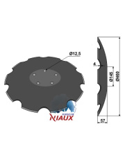 31-0756 Talerz zębaty z płaską nasadką - O460 31-0756.97