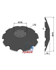 31-0764 Talerz zębaty z płaską nasadką O510 INDUSTRIEHOF 31-0764.97