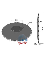 31-0765 Talerz wypukły - uzębiony 31-0765.97