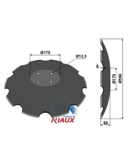 31-0914 Talerz zębaty z płaską nasadką - O560 31-0914.97