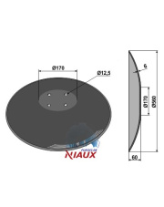31-0915 Talerz gładki z płaską nasadką - O560x6 31-0915.97