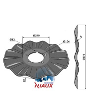 31-0920 Talerz z pofalowanym ostrzem O570x5 31-0920.97