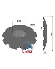 31-0925 Talerz zębaty z płaską nasadką O462 31-0925.97