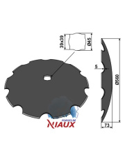 31-0939 Talerz zębaty O560x5 31-0939.97