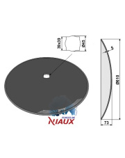 31-0942 Talerz płaski O610x5 31-0942.97