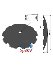 31-0943 Talerz zębaty O610x5 31-0943.97