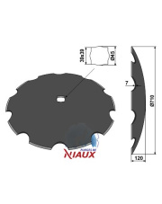 31-0946 Talerz zębaty O710x7 31-0946.97