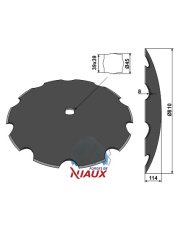 31-0950 Talerz zębaty O810x8 31-0950.97