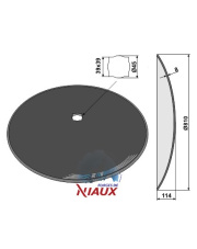 31-0951 Talerz płaski O810x8 31-0951.97