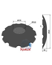 31-0959 Talerz zębaty - O620x6 31-0959.97