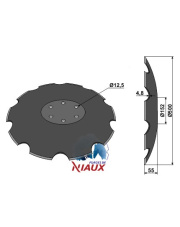31-0975 Talerz zębaty - O500x4,8 31-0975.97