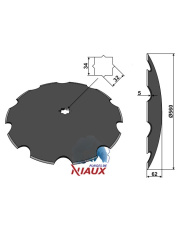31-0989 Talerz zębaty O560x5 31-0989.97